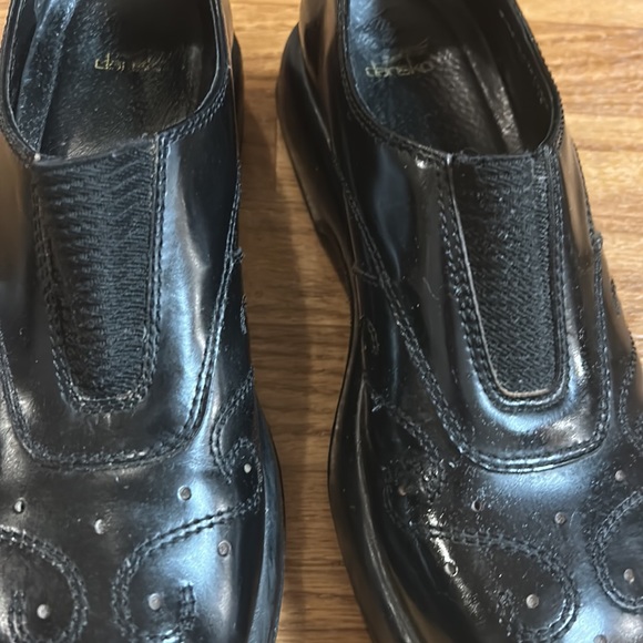 Dansko 90s Y2K Leather Wingtip Oxford Chunky Platform Shoes Made in Portugal - Picture 7 of 10